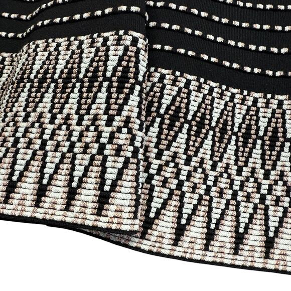 Shoshanna Mesa Tunnel Embroidered Zigzag Dress Size Small - Picture 12 of 15